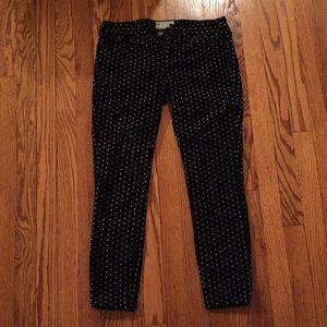 FP Velvet skinny crop pants
